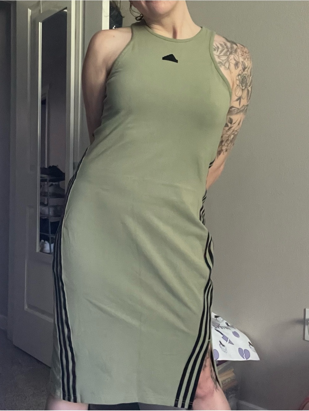 Rare green Adidas Future Icon dress